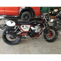 Mistral MG V7/V7 II Racer (E3) konické koncovky inox černé